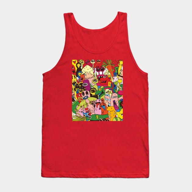 Cartoon monsters set Tank Top by Choulous79